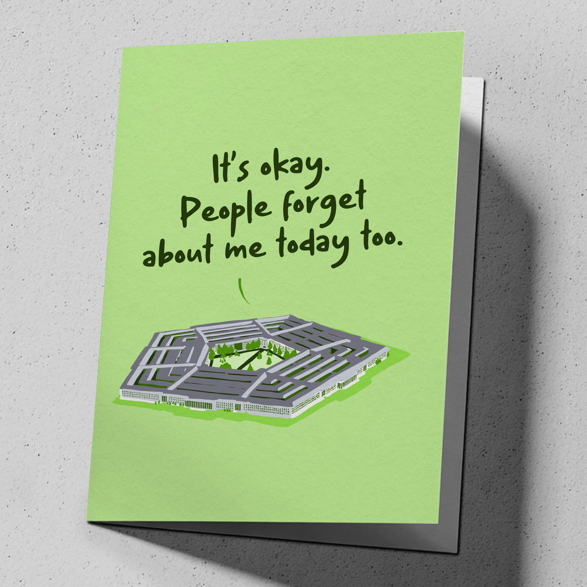 Funny greeting card for birthdays landing on a somber September date, reading "Ah.... Oops." — FML