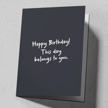 Funny greeting card for birthdays upstaged by a new baby in the family, reading "What can you Doo-doo?" — FML
