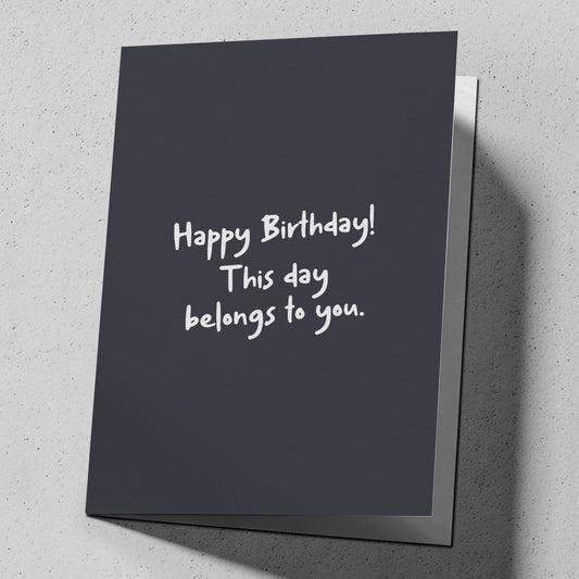 Funny greeting card for birthdays upstaged by a new baby in the family, reading "What can you Doo-doo?" — FML
