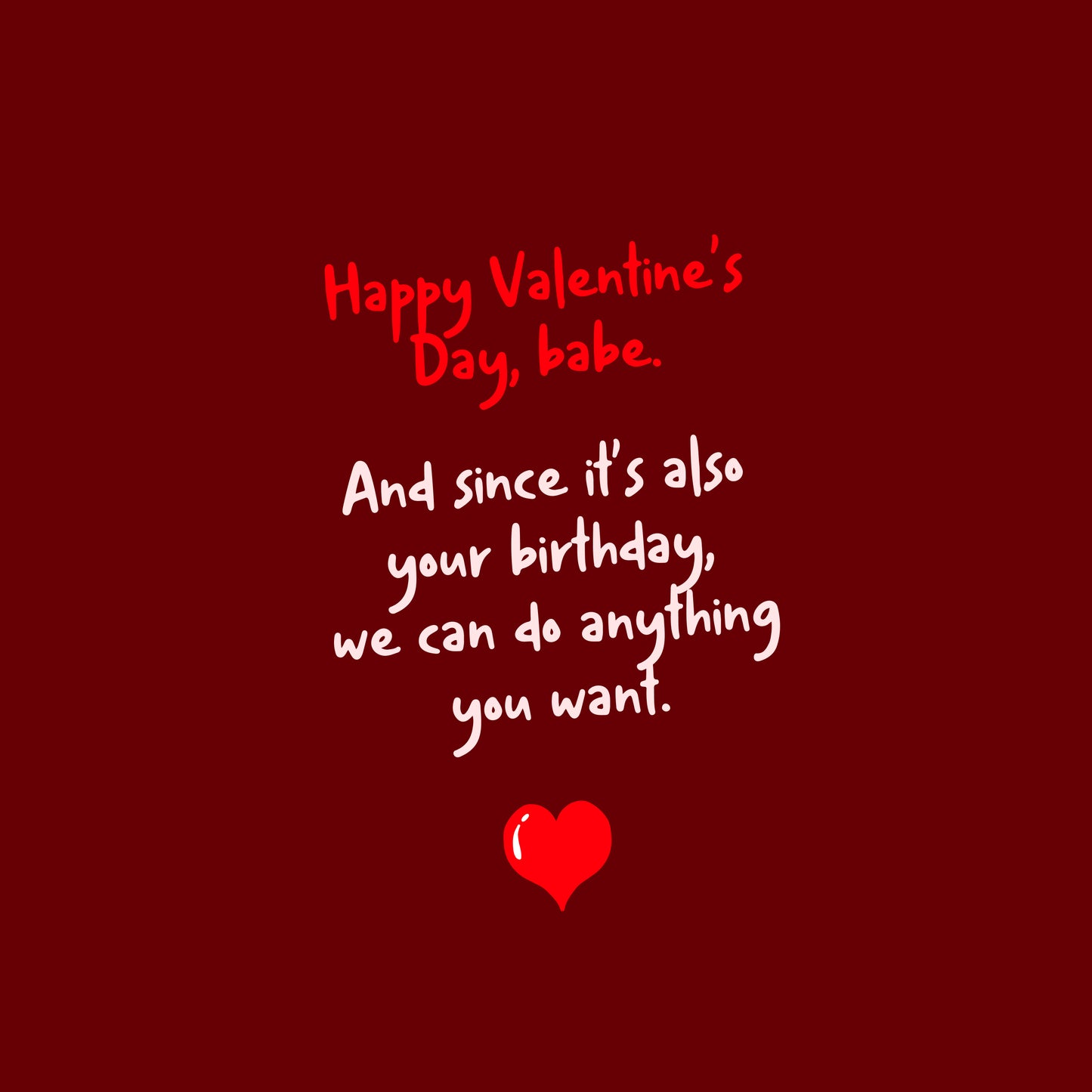 Valentines, Anything