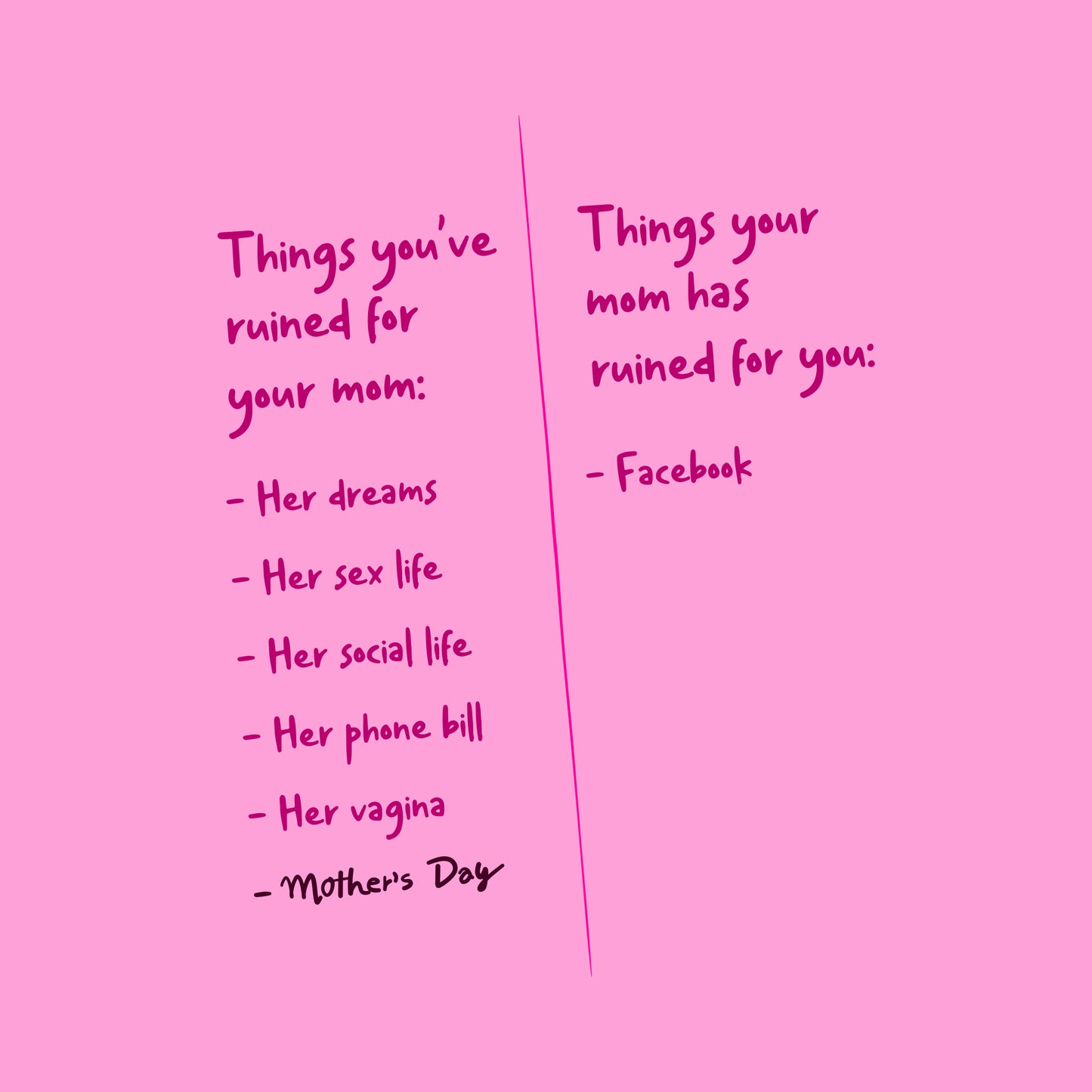 Mom, List