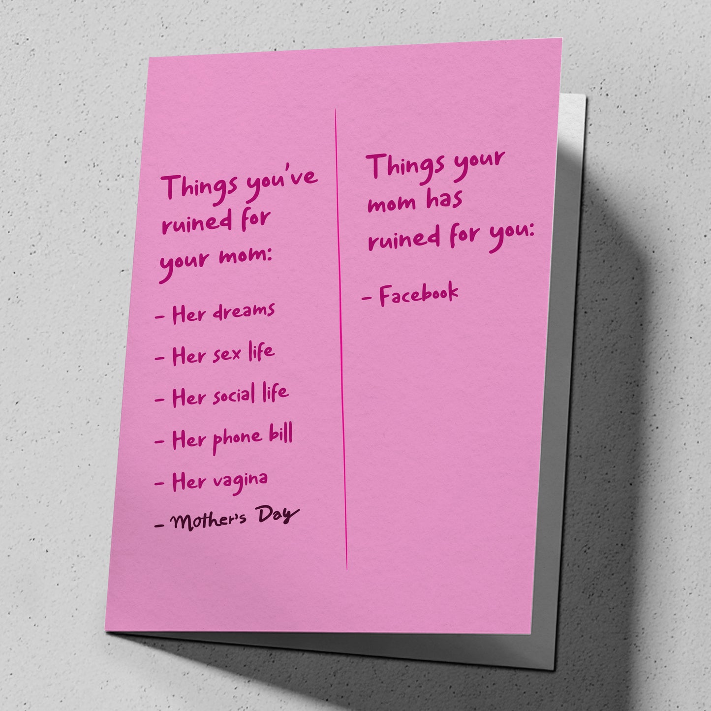 Mom, List