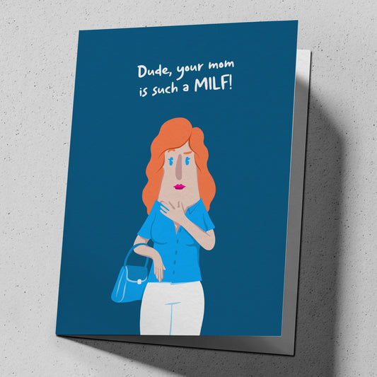 Funny greeting card for Mother's Day birthdays — FML